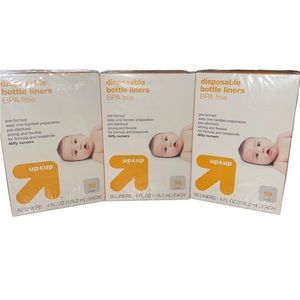 UP & UP 4 oz. Disposable Bottle Liners Drop Ins New Sealed 50 Ct - 3 Boxes